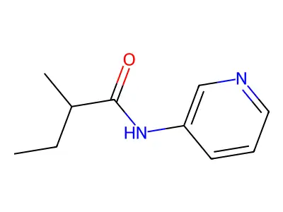 2-methyl-N-(pyridin-3-yl)butanamide structure