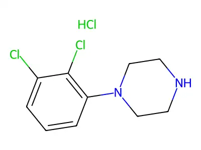 (2,3-Dichlorophenyl)piperazine, chloride structure