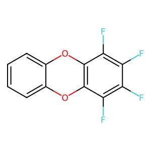 1,2,3,4-Tetrafluorodibenzo[b,e]1,4-dioxin structure