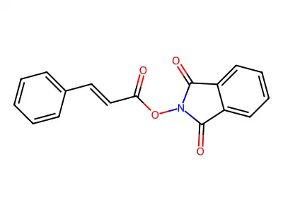 (1,3-Dioxoisoindol-2-yl) 3-phenylprop-2-enoate structure
