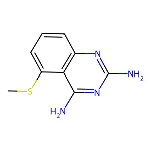 5-(甲硫基)喹唑啉-2,4-二胺 structure