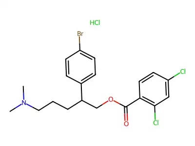2-(4-Bromophenyl)-5-(dimethylamino)pentyl 2,4-dichlorobenzoate hydrochloride structure