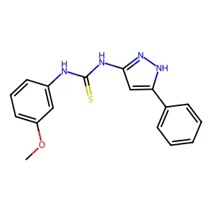 1-(3-Methoxyphenyl)-3-(3-phenyl-1H-pyrazol-5-yl)thiourea structure