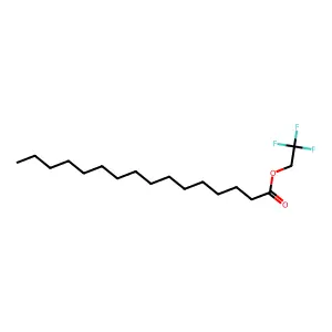 Hexadecanoic acid, 2,2,2-trifluoroethyl ester structure