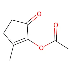 2-Methyl-6-oxocyclopent-1-enyl acetate structure