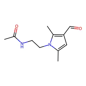 N-(2-(3-Formyl-2,5-dimethyl-1H-pyrrol-1-yl)ethyl)acetamide structure