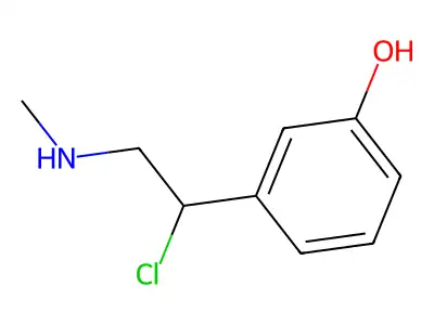 3-(1-Chloro-2-(methylamino)ethyl)phenol structure