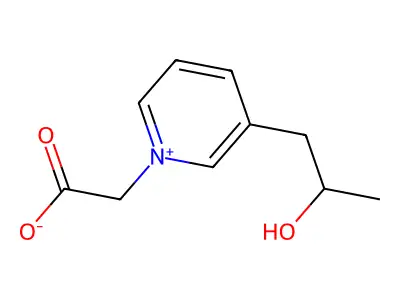 1-(1-Carboxymethyl)-3-(2-hydroxypropyl)pyridinium betaine structure