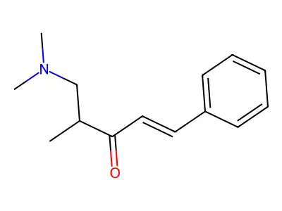 5-(Dimethylamino)-4-methyl-1-phenylpent-1-en-3-one structure