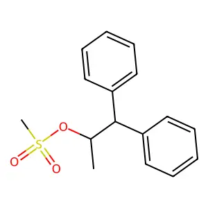 alpha-Methyl-beta-phenylbenzeneethanol methanesulfonate structure