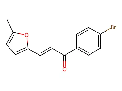 1-(4-Bromophenyl)-3-(5-methyl-2-furyl)prop-2-en-1-one structure