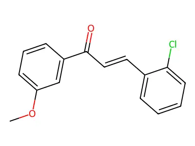 3-(2-Chlorophenyl)-1-(3-methoxyphenyl)prop-2-en-1-one structure