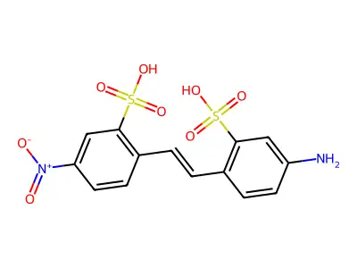 4-硝基-4'-氨基-二苯乙烯-2,2'-二磺酸 structure
