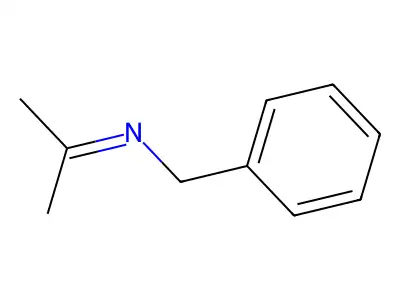 Benzenemethanamine, N-(1-methylethylidene)- structure