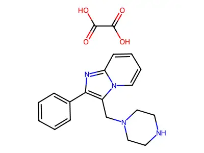 2-Phenyl-3-(piperazin-1-ylmethyl)imidazo[1,2-a]pyridine oxalate structure