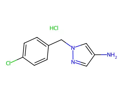 1-[(4-Chlorophenyl)methyl]-1h-pyrazol-4-amine structure
