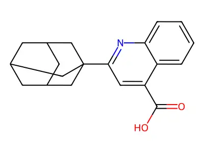 2-(1-Adamantyl)quinoline-4-carboxylic acid structure