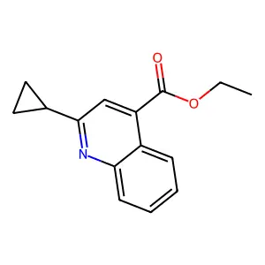 Ethyl 2-cyclopropyl-4-quinolinecarboxylate structure