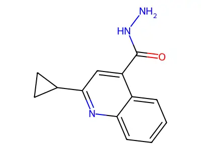 2-Cyclopropylquinoline-4-carbohydrazide structure