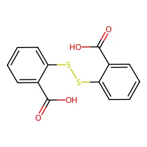 Dithiodibenzoic acid structure