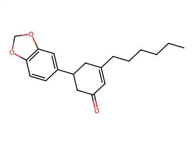 Piperonyl cyclonene structure