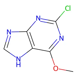 2-Chloro-6-methoxypurine structure