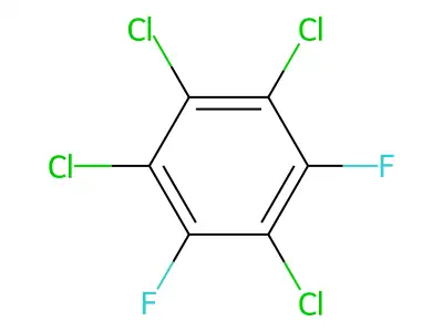 1,2,3,5-Tetrachloro-4,6-difluorobenzene structure