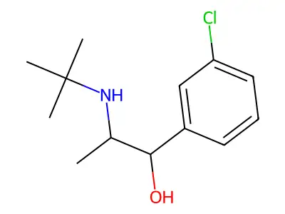 2-(叔丁氨基)-1-(3-氯苯基)丙-1-醇 structure