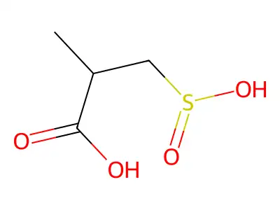 2-Methyl-3-sulfinopropanoic acid structure