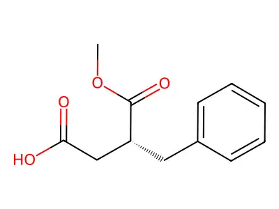(R)-3-Benzyl-4-methoxy-4-oxobutanoic acid structure