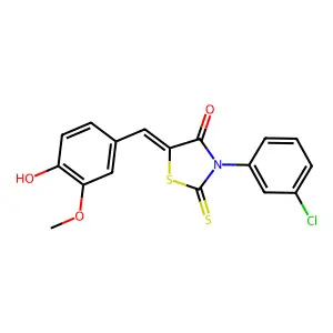 Thioxothiazolidinone derivative, 14 structure