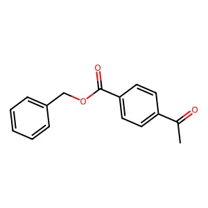 Benzyl 4-acetylbenzoate structure