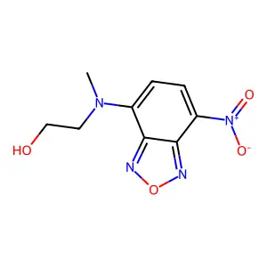 Ethanol, 2-[methyl(7-nitro-2,1,3-benzoxadiazol-4-yl)amino]- structure