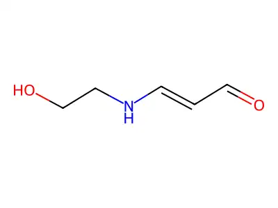 3-(2-Hydroxyethylamino)prop-2-enal structure