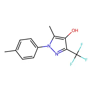 5-methyl-1-(4-methylphenyl)-3-(trifluoromethyl)-1H-pyrazol-4-ol structure