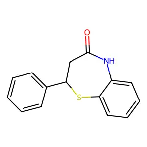 (S)-2-Phenyl-2,3-dihydrobenzo[b][1,4]thiazepin-4(5H)-one structure