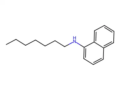 N-heptylnaphthalen-1-amine structure