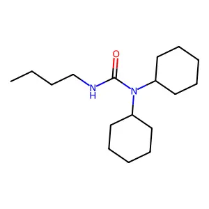 3-Butyl-1,1-dicyclohexylurea structure