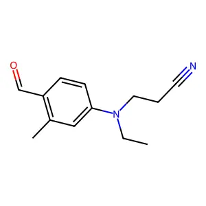 3-(Ethyl(4-formyl-3-methylphenyl)amino)propiononitrile structure