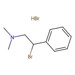 Benzeneethanamine, beta-bromo-N,N-dimethyl-, hydrobromide (1:1) structure