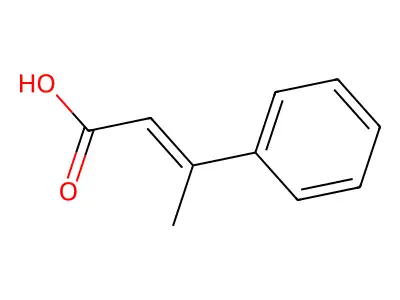 3-苯基-2-丁烯酸 structure