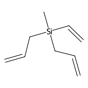 Diallylvinylmethylsilane structure