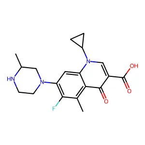 格帕沙星 structure