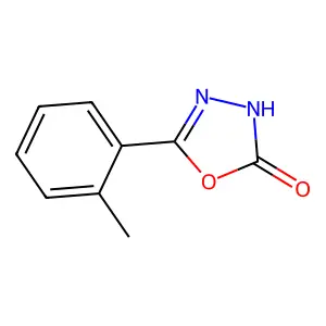 5-(2-methylphenyl)-3H-1,3,4-oxadiazol-2-one structure
