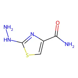 2-Hydrazinyl-1,3-thiazole-4-carboxamide structure