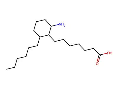 2-(6'-羧基己基)-3-正己基环己胺 structure