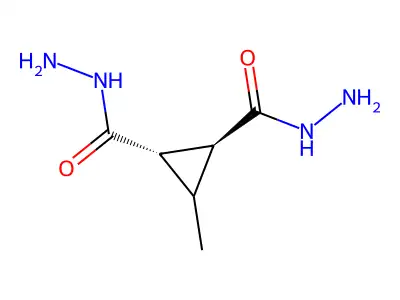 (1S,2S)-3-methylcyclopropane-1,2-dicarbohydrazide structure