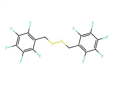 Bis(pentafluorobenzyl)disulfide structure