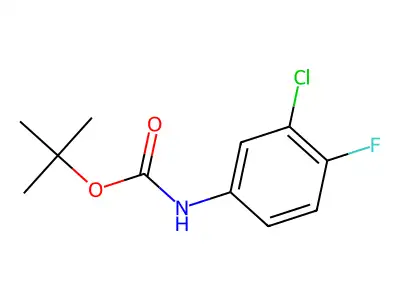 tert-butyl N-(3-chloro-4-fluorophenyl)carbamate structure