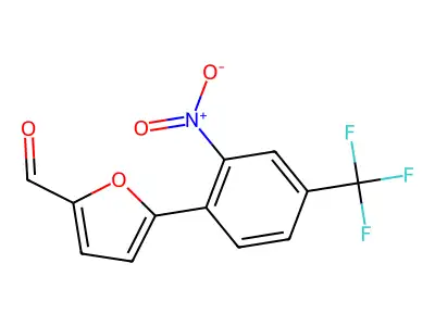 2-Furancarboxaldehyde, 5-[2-nitro-4-(trifluoromethyl)phenyl]- structure